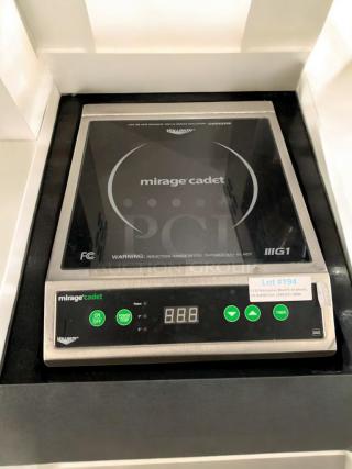 Vollrath Mirage Cadet G1 induction range, excellent condition, tested working, 59300 Series, digital controls, countertop model.