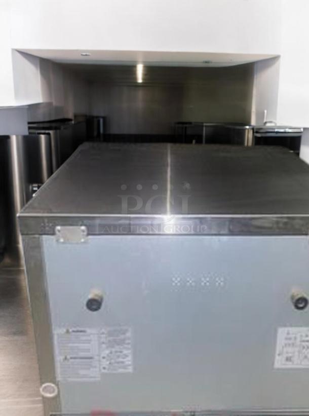Turbo Air TUR-28SD-D2-N undercounter fridge with two drawers, superb condition, stainless steel, 115V, fully tested.