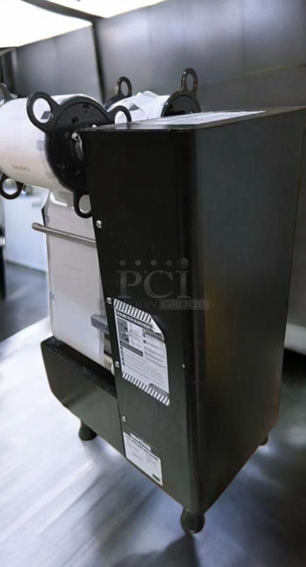 WantJoin WZ-95B automatic cup sealing machine, 110V, outstanding condition, tested and working, visible labels detailing specifications.