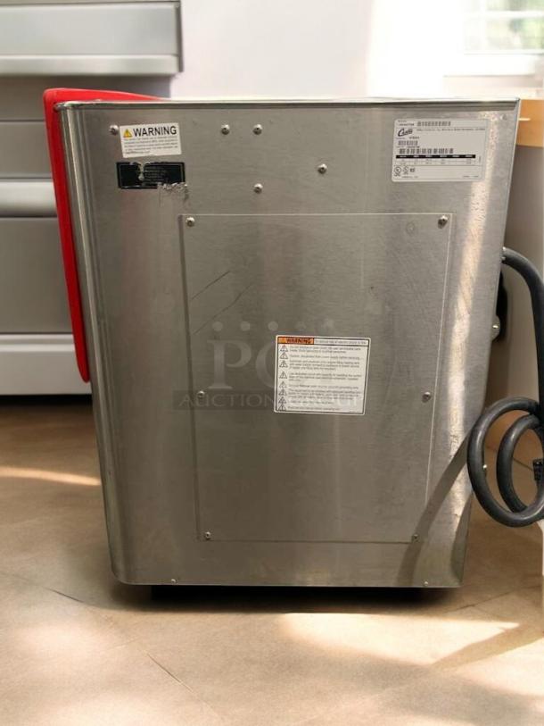 Stainless steel Curtis WB-5 hot water dispenser with digital temperature control, in excellent condition, tested and working.