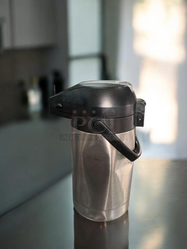BUNN Airpot, Stainless Steel Thermal Server, 3.0L, Lever-Action Lid, Excellent Condition, Tested & Working.