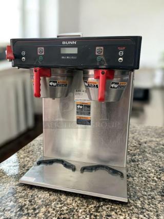 Excellent Condition – BUNN Dual Brew Coffee Maker – Stainless Steel – Digital Controls – Tested & Working! - Item #1220202