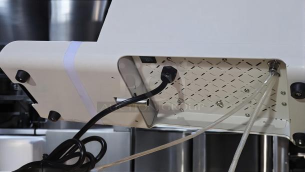 Anhui Linkbar Double Favor espresso machine in excellent condition, showing power cord and connections, model fully tested and working.