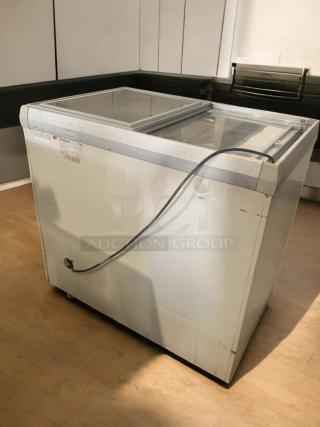 Frigidaire commercial freezer, model IK273, stainless steel, excellent condition, tested and working, Vestfrost manufacture.