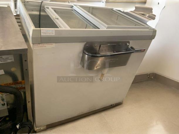 Frigidaire IK273 stainless steel commercial freezer, excellent condition, tested and working, made by Vestfrost, Denmark.