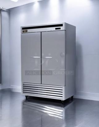 Kool-It KBSF-2 two-door reach-in freezer in outstanding condition, 115V, fully tested and working, silver exterior.