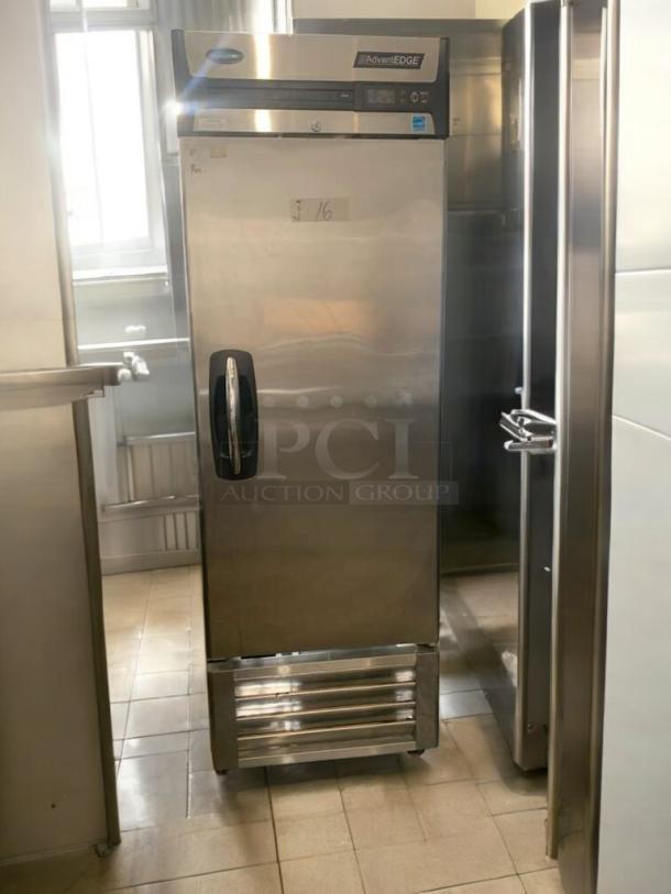Stainless steel commercial freezer, Model F23-S, excellent condition, UL & ETL certified, tested and working.