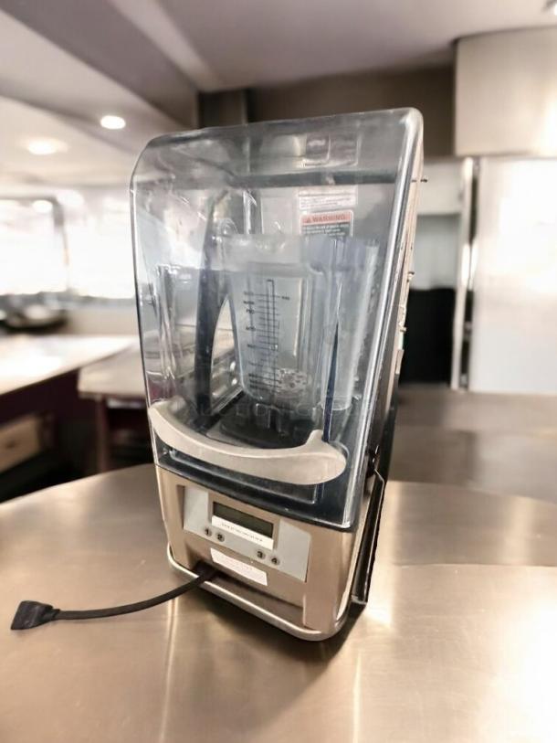 Blendtec Stealth 885 commercial blender with sound enclosure, pristine condition, 120V, fully tested, clear lid and jug.