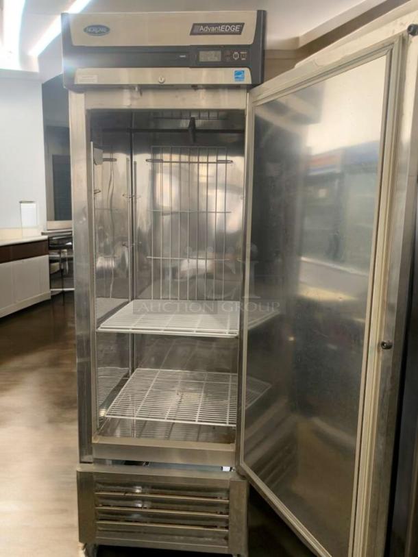 Superb condition Norlake AdvantEDGE F23-S single-door reach-in freezer, 115V, fully tested, and working.