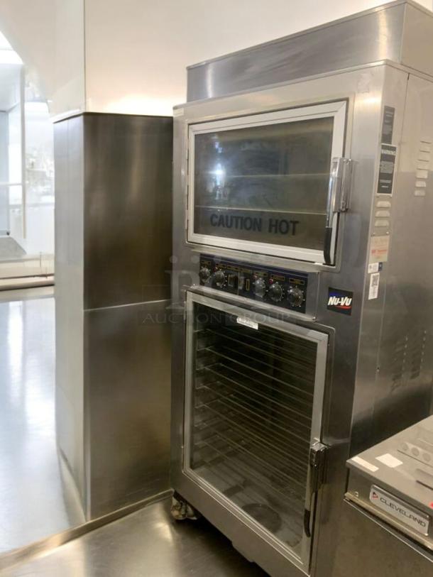 NU-VU/Toastmaster SUB-123 Electric Oven/Proofer Combo, 240V, fully tested, prime condition. "Caution Hot" label visible.