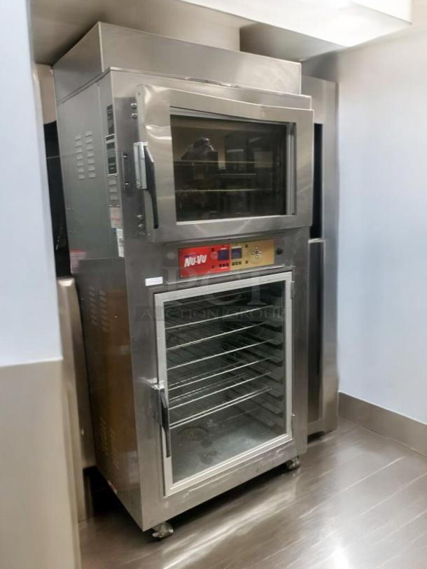 NU-VU SUB-123P oven/proofer combo, stainless steel, fully tested, 208V, excellent condition, NU-VU and Toastmaster branding.