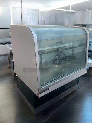 Schmidt EHD-4 refrigerated display case in peak condition, 115V, fully tested, clear glass front, spacious interior.