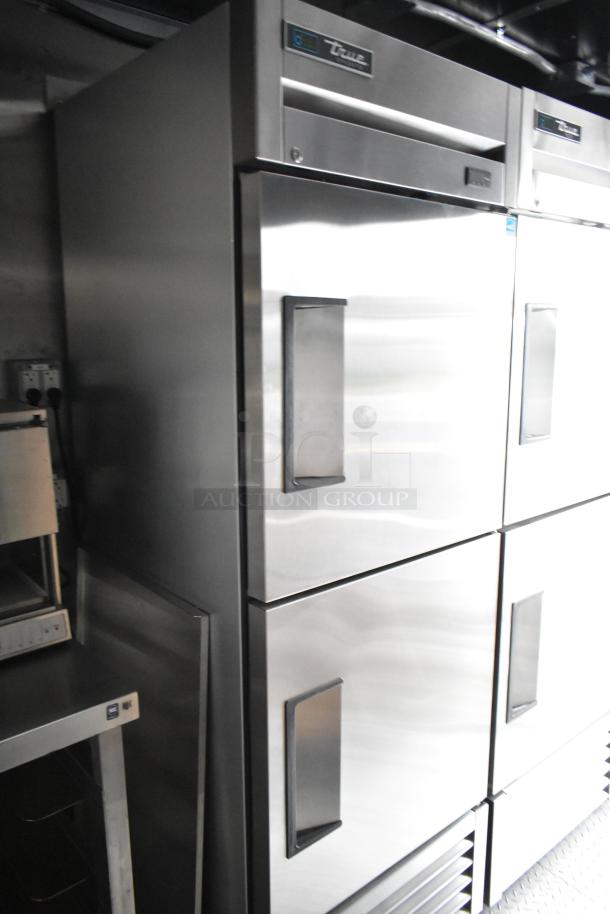 Brand new 2021 food trailer with True freezers, cooler, CaptiveAire hood, fry freezers, and sinks. Perfect for various concepts.