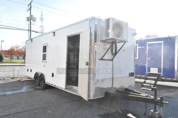 Brand new unbranded food trailer with commercial kitchen setup. Equipped for a variety of culinary concepts.