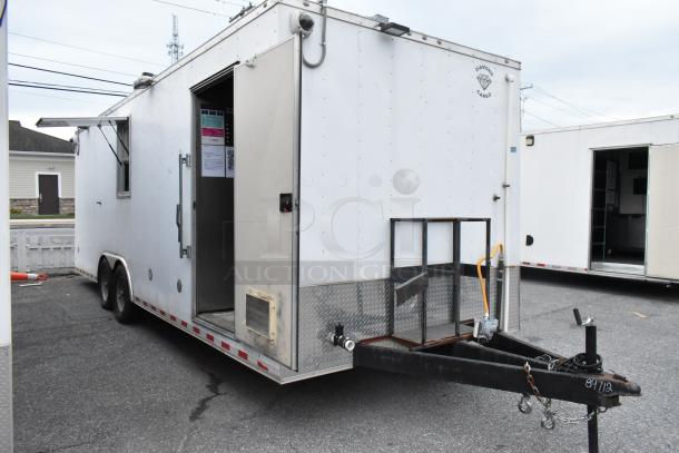 Brand new 24' food trailer, fully equipped with commercial-grade kitchen appliances, ready for operation, clear title.