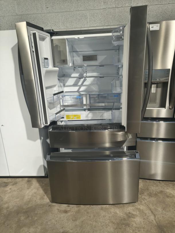 Frigidaire Gallery 21.5 cu ft counter-depth 4-door French door refrigerator, model GRMC2273CF04, new condition.