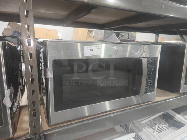 BRAND NEW SCRATCH AND DENT - GE 1.7 cu ft over-the-range sensor microwave, model JVM6175SK6SS, stainless steel finish.