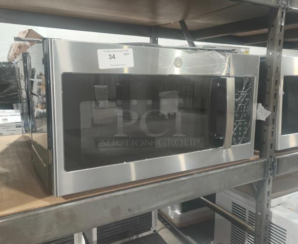 BRAND NEW GE 1.7 cu ft Over-the-Range Sensor Microwave, Model JVM6175SK6SS. Minor scratches, stainless steel finish, sensor features.