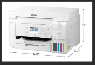 Epson EcoTank ET-3760 wireless all-in-one printer, brand new, cartridge-free, with scanner, copier, ADF, and Ethernet.