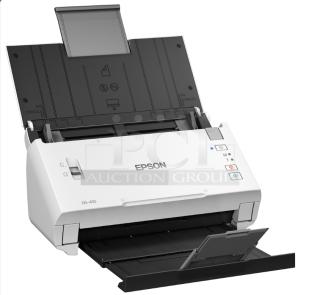 Brand new Epson DS-410 sheetfed scanner, 600 dpi, 48-bit color, duplex, 26 ppm, USB connection.