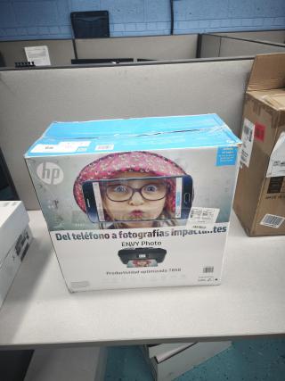 Brand new HP Envy 7858 All-in-one Inkjet Wi-Fi Color Printer in box. Features mobile printing. Model 7858. Black.
