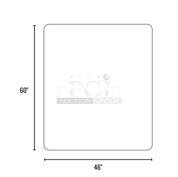 Brand new EverLife chair mat for hard floors, 46"x60", clear, durable and protective.