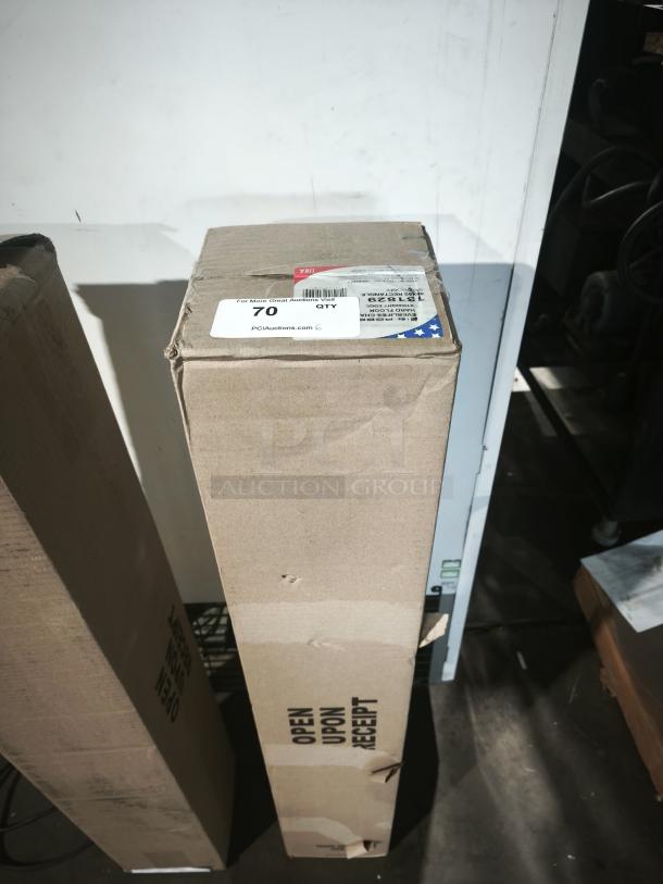 EverLife Chair Mat for Hard Floors, 46x60 in, clear, brand new in sealed box with labels indicating item info and condition.