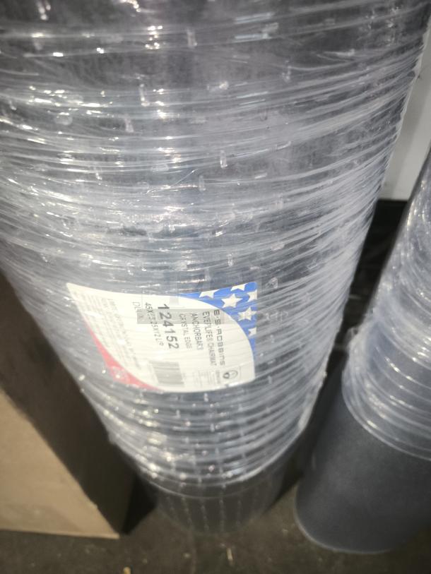 BRAND NEW EverLife® Chair Mat for carpet by ES ROBBINS, Model 124152. Clear, rolled, with visible product label.