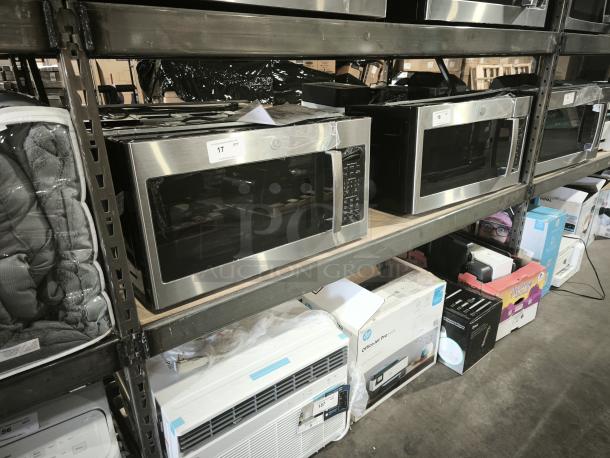Brand new GE 1.7 cu ft Over-the-Range Microwave JVM6175SK6SS, stainless steel, scratch and dent, in storage.