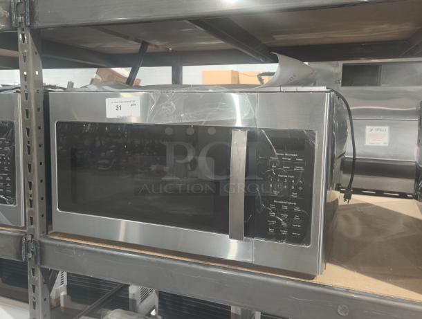 BRAND NEW GE 1.7 cu ft Over-the-Range Microwave, Model JVM6175SK6SS, stainless steel, sensor cooking, minor dents.