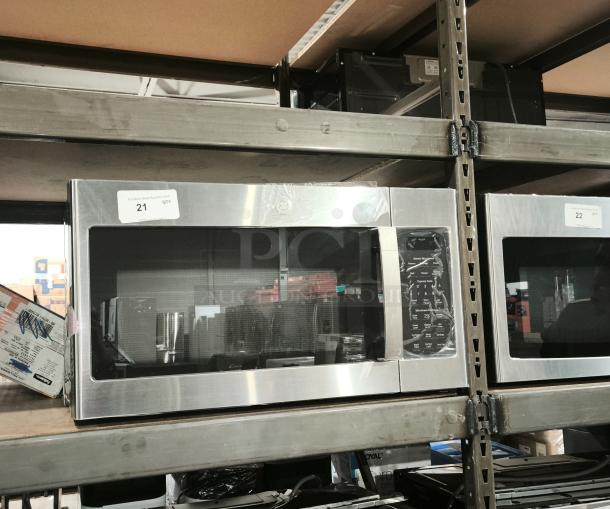 BRAND NEW GE 1.7 cu ft Over-the-Range Sensor Microwave Oven, model JVM6175SK6SS, stainless steel, scratch and dent.