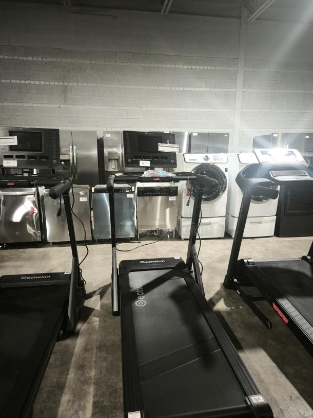 Brand new Echelon Fitness Stride-4S treadmill, model FF-T600. Features sleek design, durable build, and foldable deck.