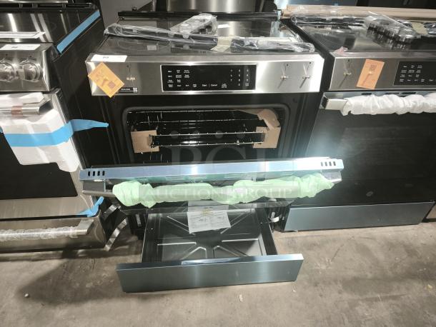 BRAND NEW GE 30" Slide-In Electric Convection Range, Model GRS600AVFS, Stainless Steel, features No Preheat Air Fry.