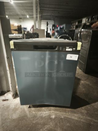 NEW GE ENERGY STAR® Dishwasher, Model GDF535PSRSS, with front controls, in mint condition, labeled with auction tag 72.