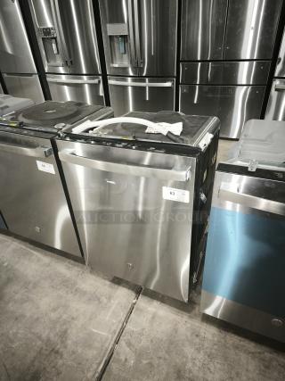 NEW GE 24" Smart Built-In Dishwasher, model PDT795SYVFS, features top control, 3rd rack, UltraFresh System, Microban technology.