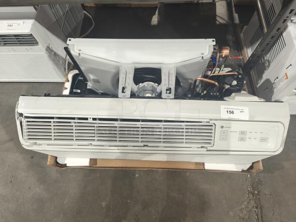 BRAND NEW GE Zoneline 12,000 BTU PTAC, Model AZES12DCXXA, with cooling and electric heat, fixed speed, corrosion protection.