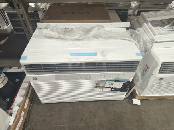 BRAND NEW GE AWGH08WWF1 8,000 BTU white window air conditioner with heat, Wi-Fi, remote, and eco mode, for 350 sq. ft. rooms.