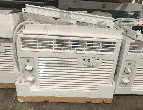 BRAND NEW GE 5000 BTU window air conditioner, model AWFS05BWL, for small rooms. Mechanical controls, scratch and dent condition.