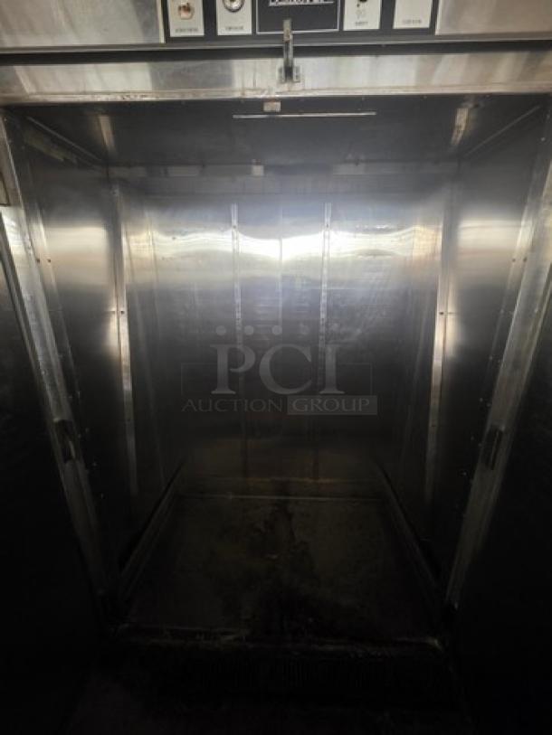 Bakers Aid Proof Box, Model BAPIS-2D-S5, stainless steel interior, visible control panel, used condition.