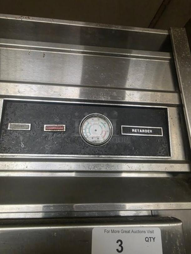 Bakers Aid 2 Door Retarder, model BARIS-2D-S5. Stainless steel with temperature gauge, signs of wear, used condition.