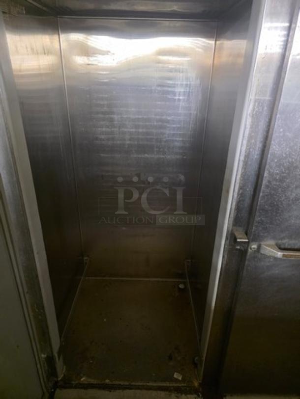 Bakers Aid 2 Door Retarder, Model BARIS-2D-S5, in used condition, stainless steel interior with visible wear.