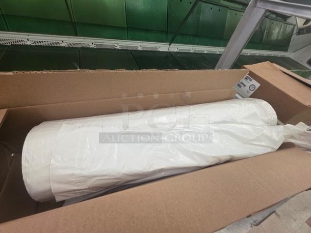 Box containing a roll of Cellu Liner meat and dairy case liner. Brand new condition in original packaging.