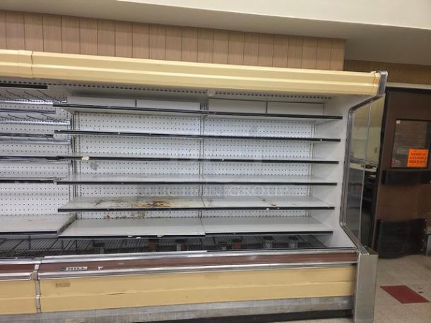 Hill Remote Dairy & Cheese Merchandising Case section: two 8-ft 5LM8RK, one 12-ft 5LM12RK. 28-ft total, no compressor.