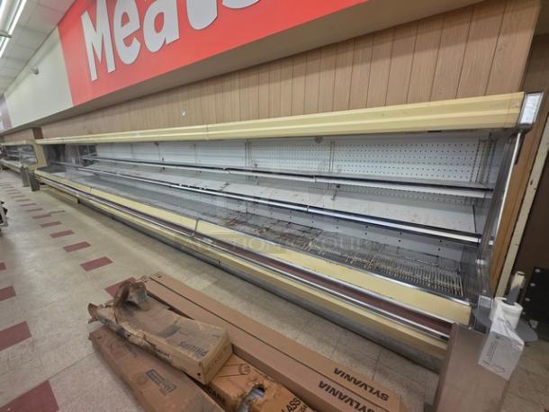 Hill Remote Merchandising Cases, 40' total, includes two 5LM8RK 8Ft and two 5LM12RK 12Ft sections. No compressor included.