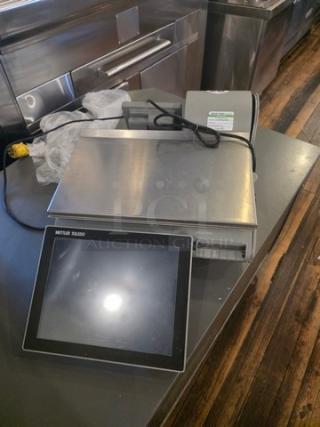 Mettler Toledo UCCW Smart Touch scale with touchscreen display for deli and produce, in good condition, power cord attached.