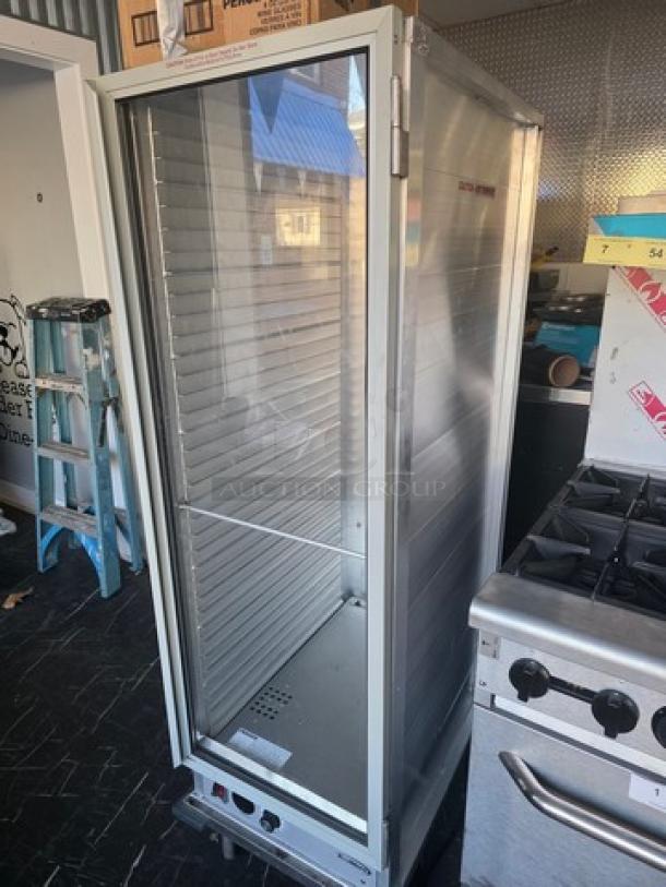 Koolmore KM-CH36-SNGL Commercial Heated Holding/Proofing Cabinet, stainless steel, glass door, excellent condition.