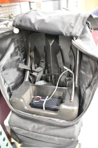 Laerdal SimMan / AirMan portability kit bag with regulator, features internal compartments and straps, in good condition.