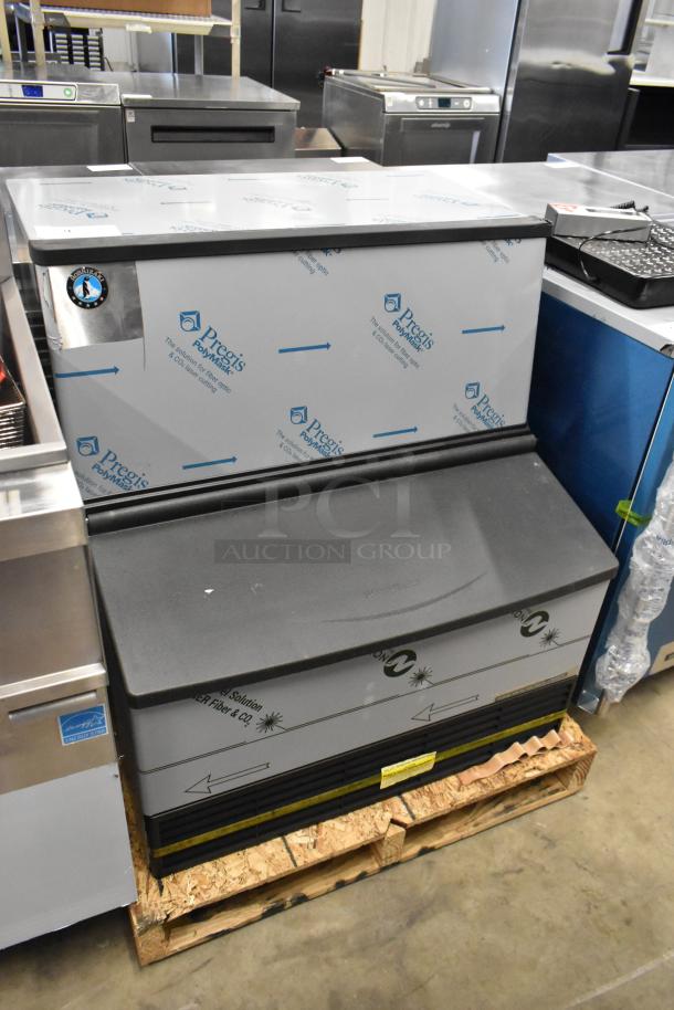 Brand new 2025 Hoshizaki KM-301BAJ stainless steel commercial undercounter ice machine, 290 lb capacity, scratch and dent.