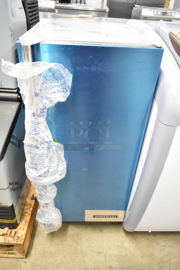 BRAND NEW 2025 Hoshizaki AM-50BAK stainless steel ice machine, scratch and dent condition. Features 27 lb. bin, 54 lb. capacity.