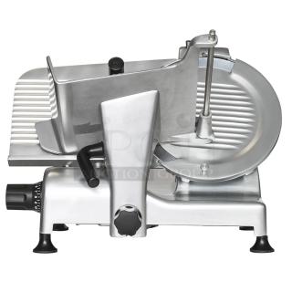 BRAND NEW IN BOX! Globe G12 Stainless Steel Commercial Countertop Meat Slicer. 115 Volts, 1 Phase. - Item #1220811